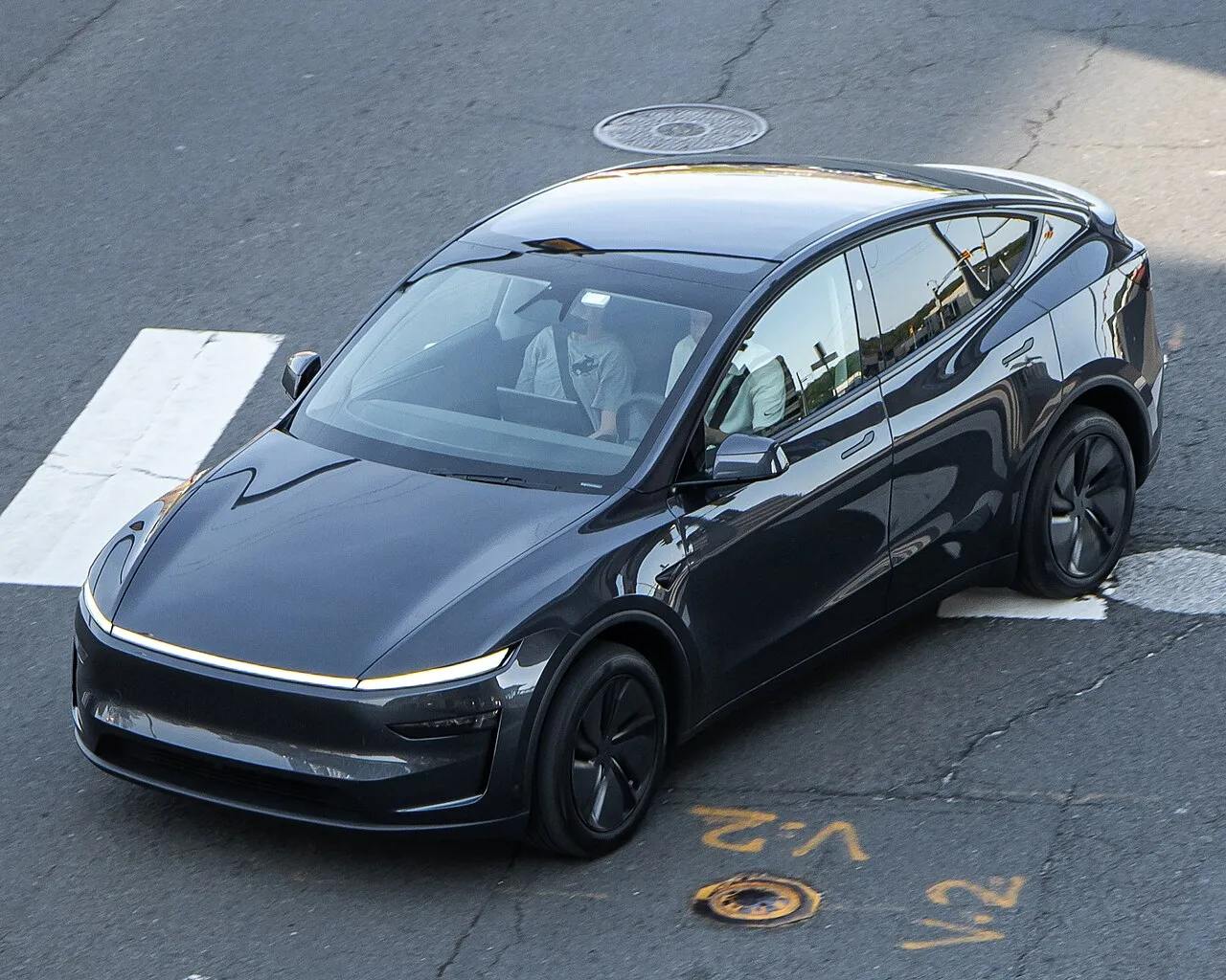 Updated Tesla Model Y photographed in the Washington DC area